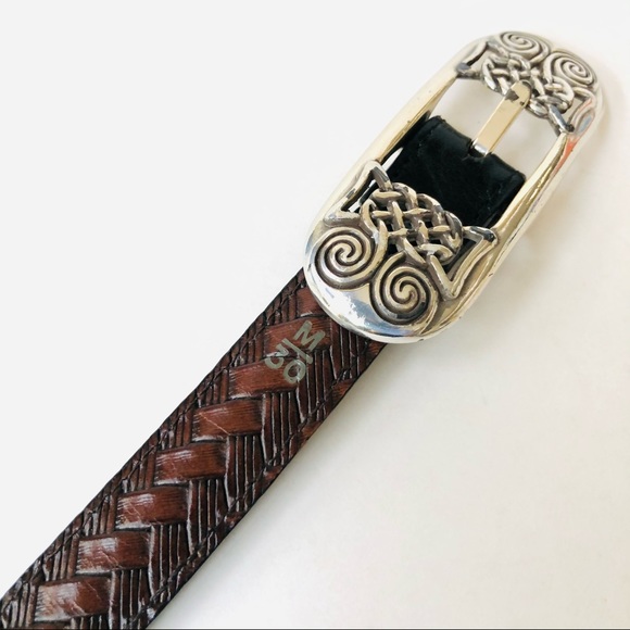 Brighton Reversible/Alternating Leather Belt Sz-M - Picture 4 of 9